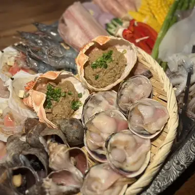 ソファー席専用☆海鮮とお肉が楽しめる「海鮮BBQコース!平日7,300円(金土7,800円)