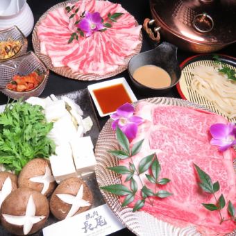 [Most popular] Kuroge Wagyu beef shabu-shabu course with 8 dishes for 6,000 yen!