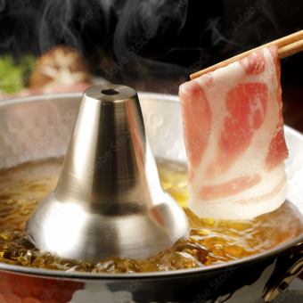 [Limited time only] Agu pork shabu-shabu course with 8 dishes for 4,500 yen!