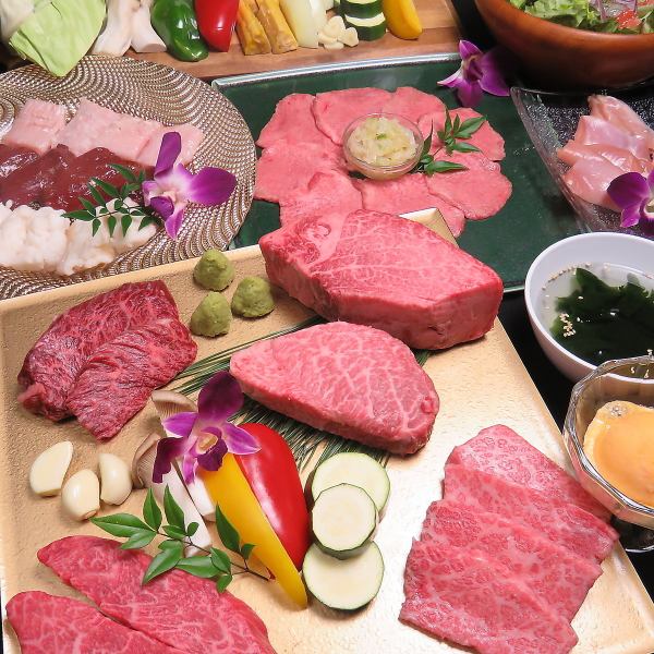 【スタンダード焼肉コース】厳選されたお肉を。極上ハラミや赤身ロースなど全13品⇒6600円