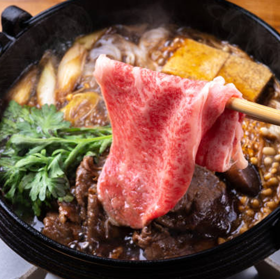 【すき焼き食べ放題】厳選黒毛和牛すきやき食べ放題