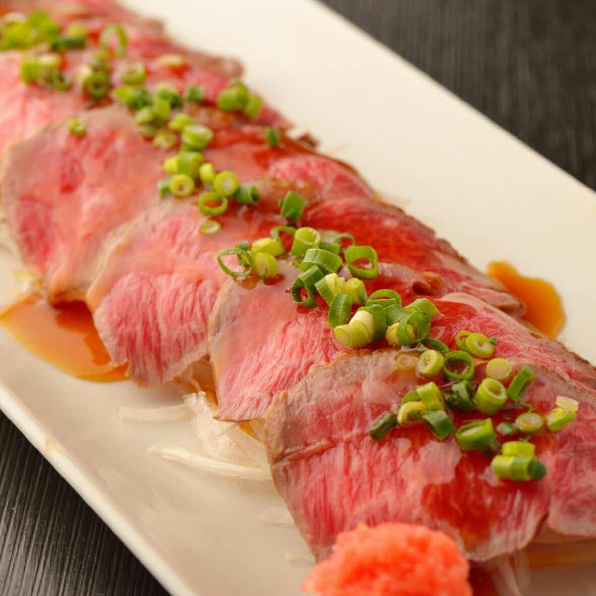 Enjoy the famous Japanese black beef meat sushi to your heart's content! Carefully selected menu