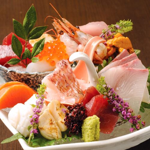 Assorted 5 seasonal fresh fish sashimi