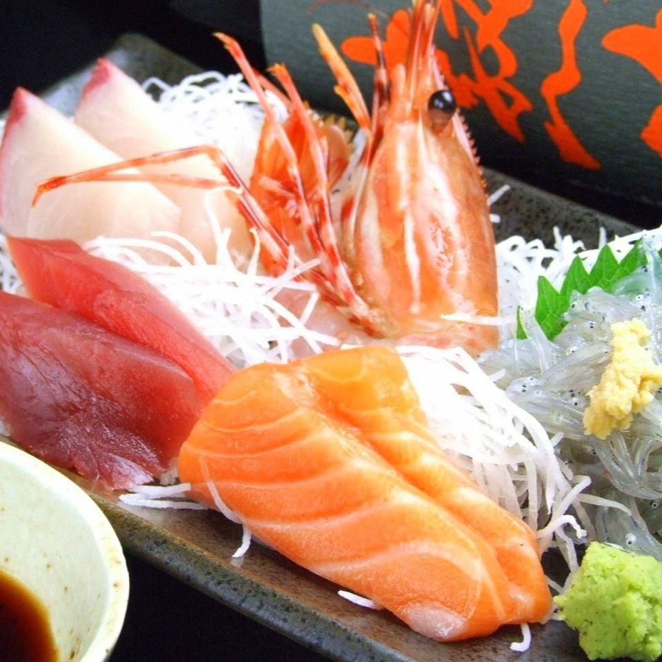 女士生魚片派對套餐☆6道菜品+2小時無限暢飲3,500日元→2,980日元