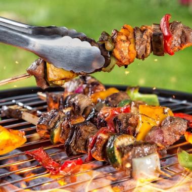 【3時間飲み放題付】海外ビール＆ラムチョップ・サーロイン・スペアリブ×BBQ食べ放題【4999円】