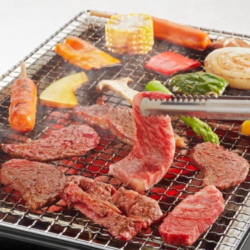 新宿の夜風を感じながら楽しむ！手ぶらでBBQ食べ放題