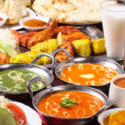 All-you-can-eat drinks with Indian cuisine staple ♪ ♪
