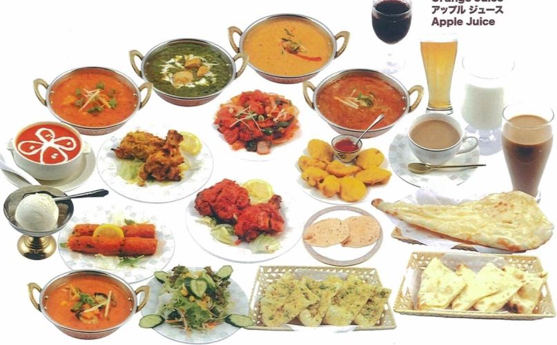 无限量畅吃畅饮套餐 ◇男士:4,500日元 / 女士:4,300日元 ◇4人及以上