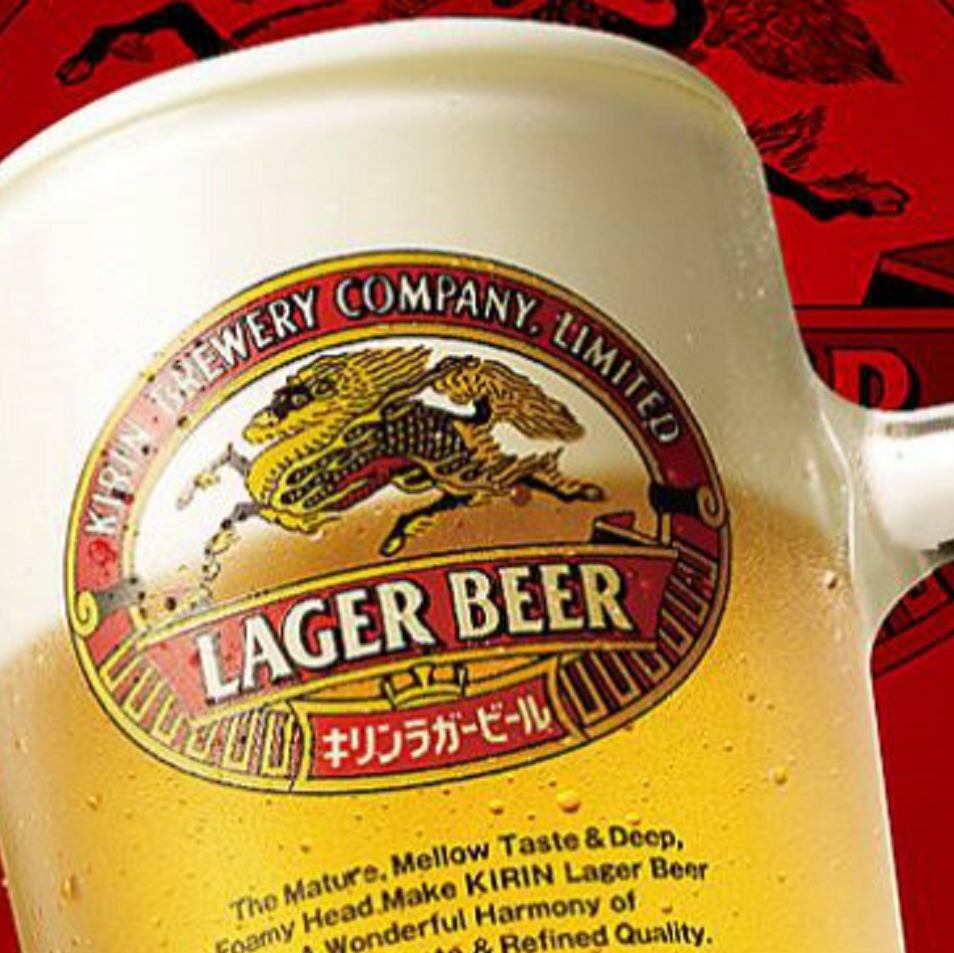 包括啤酒和酸各一道菜的全友暢飲90分鐘+ 1089日元（含稅）♪