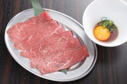黒毛和牛　赤身薄切り　焼きすき