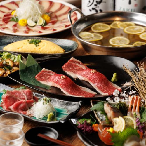 Course with all-you-can-drink