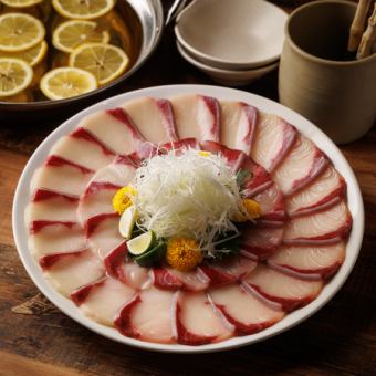 【人気No1★】ブリと大山地鶏を使用した『ぶりしゃぶ極みコース』3時間飲み放題付き全9品6000円