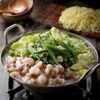 【大人気！！】選べる鍋コース（もつ鍋・水炊き鍋）3時間飲み放題付き 全8品 4000円