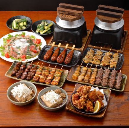 [6 kinds of yakitori course] <7 dishes total> 2200 yen (items on sale may change depending on the season)