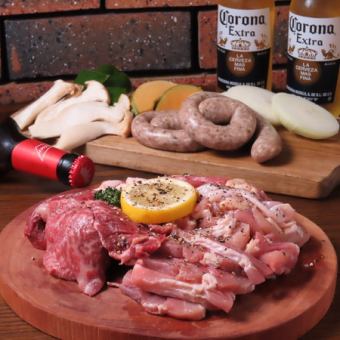 テラスで♪【BBQ ライトPLAN】2H飲み放題付 5500円
