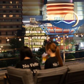 テラスで夏を満喫♪【BBQ 材料持ち込みプラン】2H飲み放題付 4000円