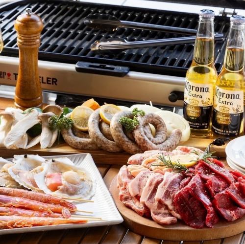 12時~翌5時までBBQを満喫