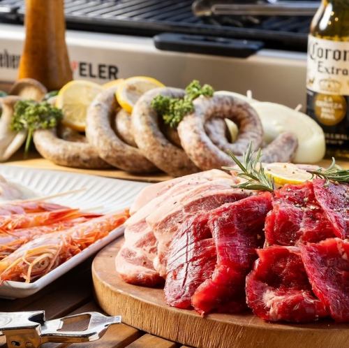 精肉店直送のこだわりのお肉を使った絶品BBQ!