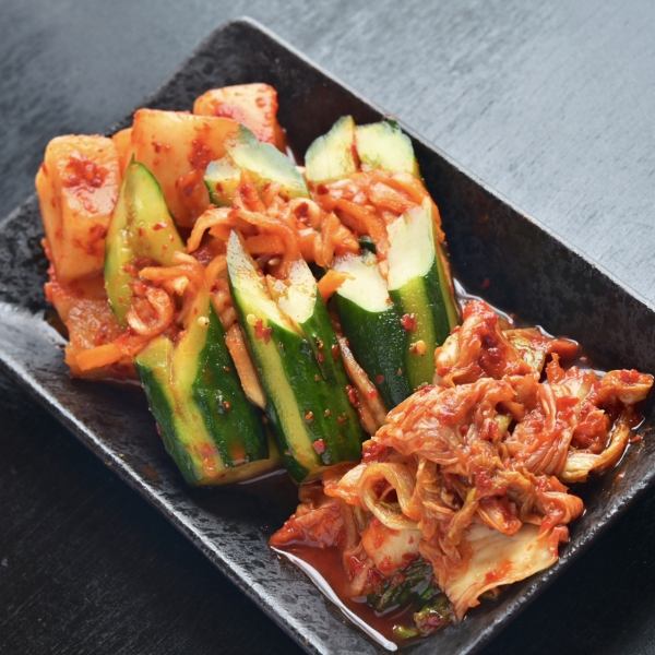 Not just meat!! "Homemade kimchi platter"