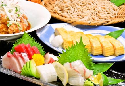 [2 hours of all-you-can-drink included] The main dish is Awa beef steak! Sobakura course includes 11 dishes, 6,000 yen (tax included)
