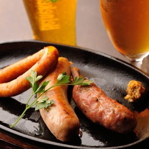 Assortment of 3 kinds of premium sausages