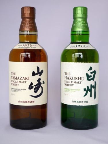 Yamazaki Premium, Hakushu Mori Fragrance Highball, Yamazaki 12 Year Old