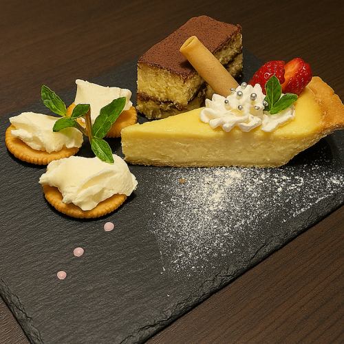 夜カフェ始めました♪☆３種のチーズドルチェ☆