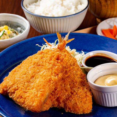 アジフライランチ