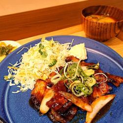 Pork and ginger lunch