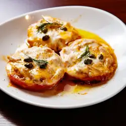 とろとろトマトとツナのチーズ焼