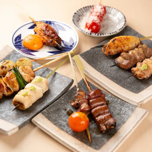 [Exquisite course] Very popular ◎ 10 skewers course 2800 yen (tax included)