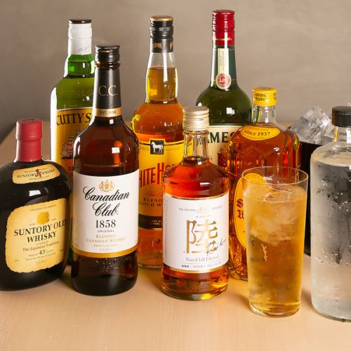[Good value ◎] Specialty whiskey self-service all-you-can-drink 1800 yen (tax included)