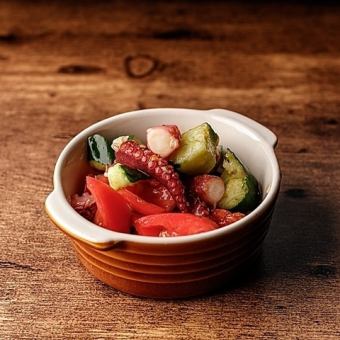 タコのオレンジぽん酢