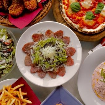 【特價套餐】2小時暢飲（含5種生啤酒）+6道菜：¥5,000 → ¥4,500