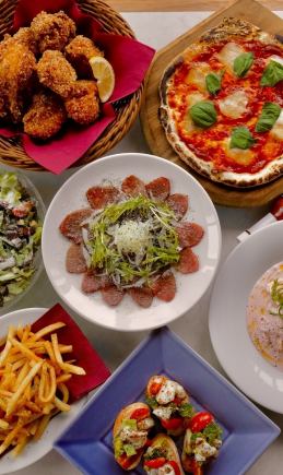 【CORNERプラン】生ビール5種込み　2時間飲み放題＋料理6品 5,000円→4,500円