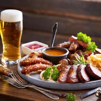 [2 hours all-you-can-drink included] Lunchtime only ◎ Great value beer garden BBQ course [3480 yen → 2480 yen]