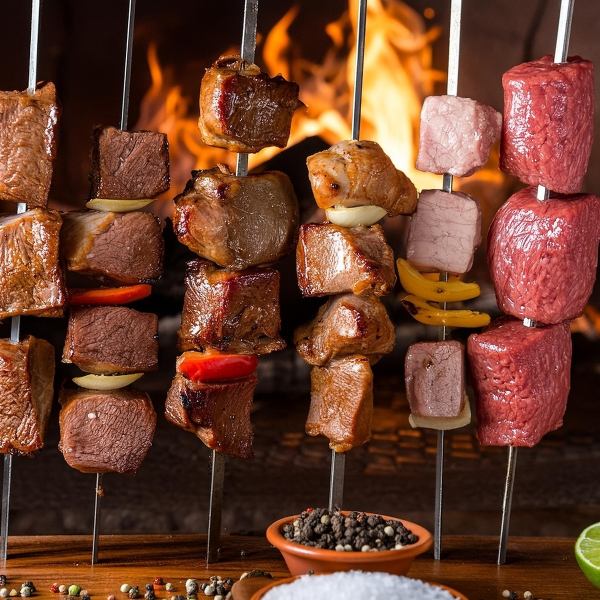 All-you-can-eat authentic churrasco and homemade hamburgers at the rooftop beer garden!