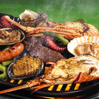 新鮮シーフードBBQ!海の恵みを豪快に味わう
