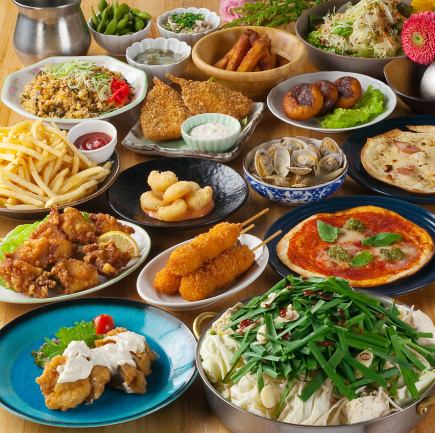 All-you-can-eat and drink with our famous motsunabe (offal hotpot) ★Available on the day★ Weekdays: 3,500 yen (tax included) *Fridays, Saturdays, Sundays, and holidays: 3,800 yen (tax included)