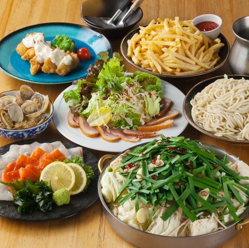 풍부한 연회 코스