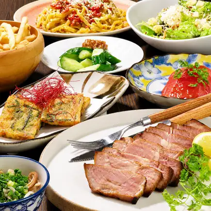 ★ビギナープラン★国産豚タンステーキ付【食べ飲み放題】平日3500円(税込)