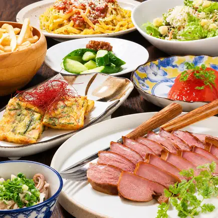 ★エキスパートプラン★【食べ飲み放題】豚肩ロースと豚タンステーキ付＋イタリアンといろいろ