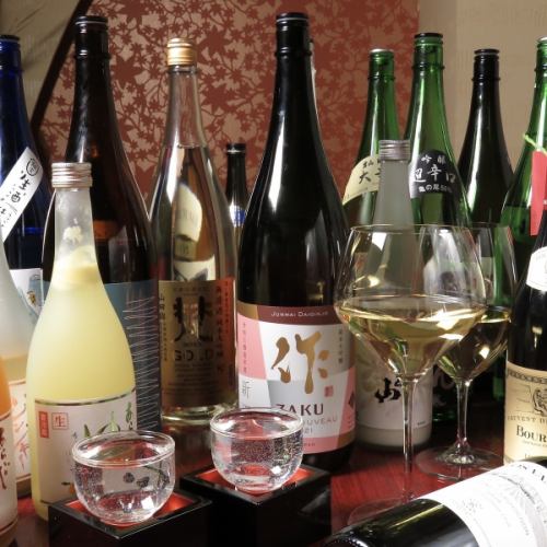 A wide selection of Japanese sake!!