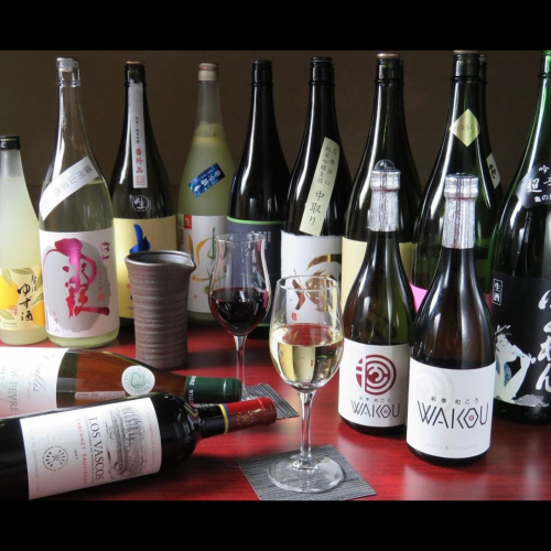 A wide selection of Japanese sake!!