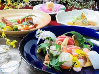宴会プラン【飲み放題付き全9品】和牛ヒレ肉と活鮑ぜいたくコース 10000円(税込)