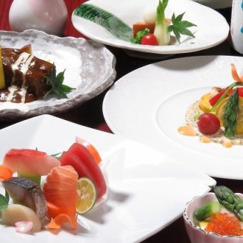 美創作和色を五感で味わう【お料理のみ全8品コース】ウェルカムドリンク付き8800円(税込)