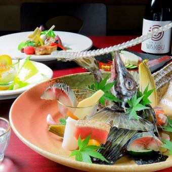 美創作和色を五感で味わう【お料理のみ全9品コース】ウェルカムドリンク付き12000円(税込)