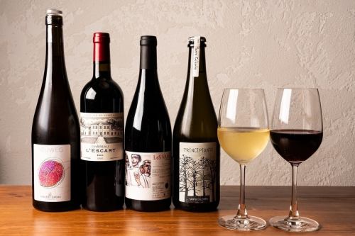 Carefully selected natural wine