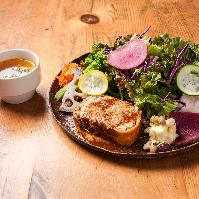 Kamakura Vegetable Farmer's Salad & Meat Pie Lunch