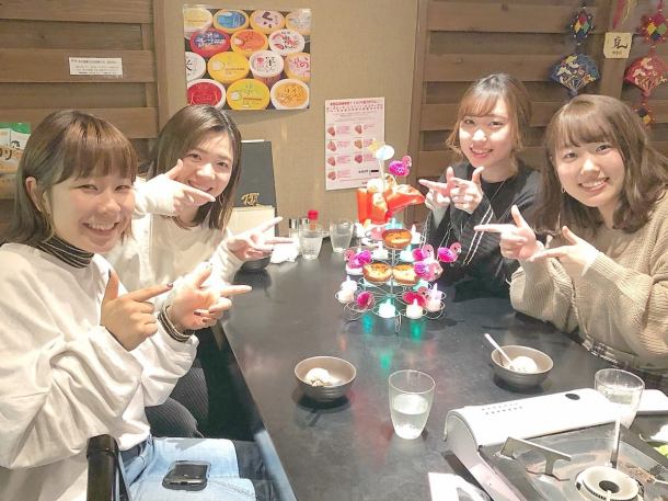 【記念日には超かわいい★「櫻やフラミンゴタワー」でお祝い】席のみ予約でも利用可能♪見た目も可愛くて喜ばれる事間違い無し♪女子会やデートで特別なお祝いを！また、周りを気にせず個室でお祝いが◎混雑時の場合、より多くの皆様に料理を楽しんで頂きたい為、お席を2時間半制にさせて頂く場合がございます